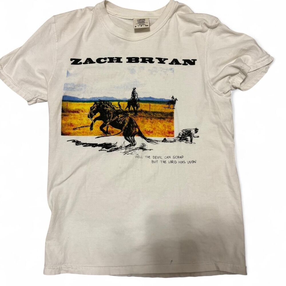 Comfort-colors Men's White and Yellow T-shirt